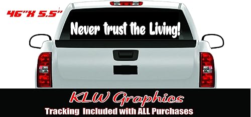 Miniatura 3 de Never Trust Banner - Calcomanía de vinilo JDM Car Dub Euro 4x4 Diesel Truck Redneck Funny
