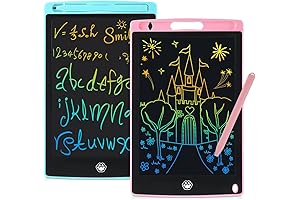 2 Pack 8.5-Inch Colorful Writing Tablet for Kids