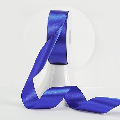 Vista 865 de MEEDEE Orange Satin Ribbon - 1.5 inch Double Faced Satin Ribbon, 50 Yards - Neon Tangerine - For Christmas, Thanksgiving, Halloween, Weddings