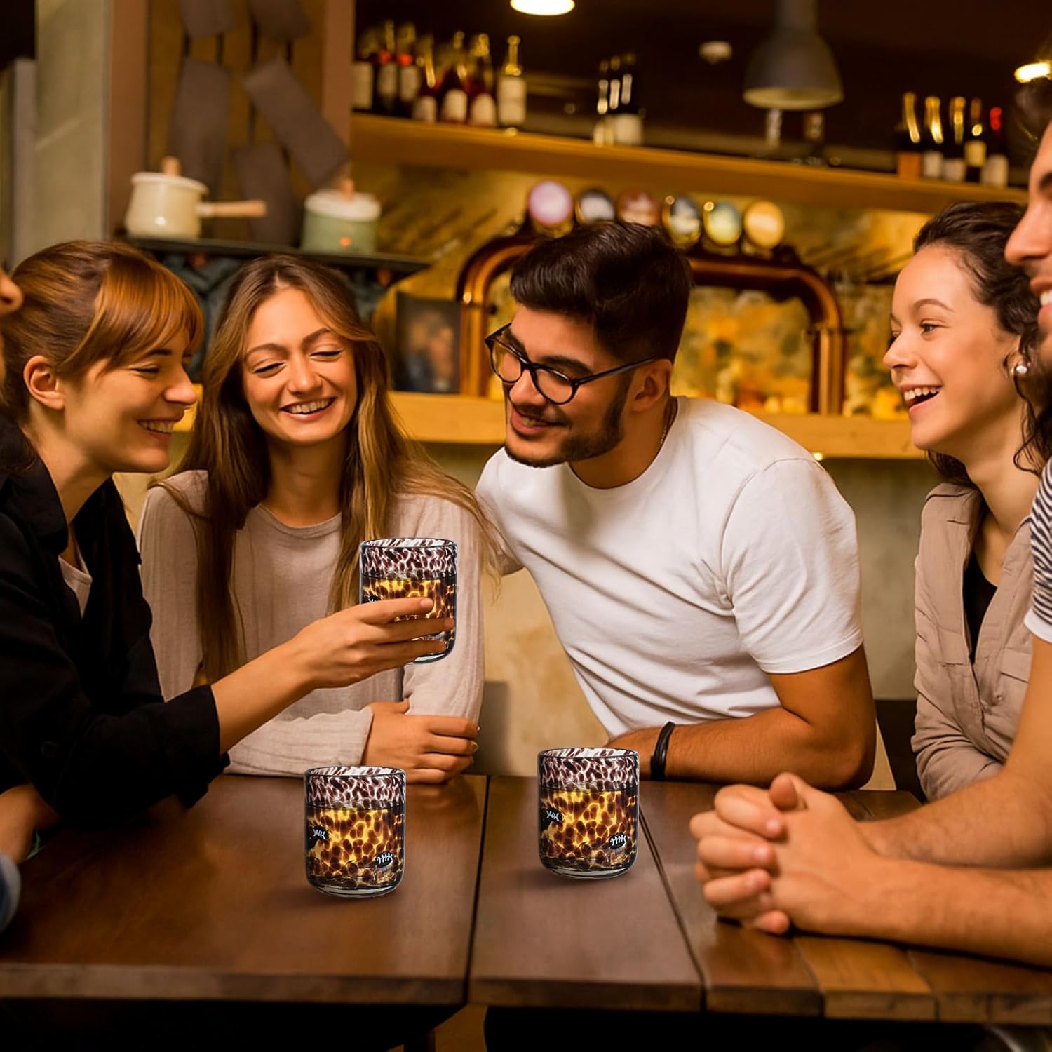 2 PCS Football Party Glass Cups - 14 oz Football Icon Stemless Wine Juice Coffee Drinking Glasses for Game Sports Day Party Supplies Gift (Black) - Image 6