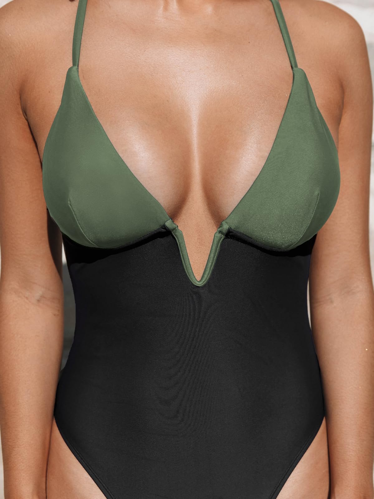 CUPSHE Costume da Bagno Intero Monospalla Candy Rain da Donna