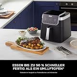 Ninja Air Fryer MAX PRO, 6.2L, sans huile, grand tiroir, rôtir, cuire, frire, familial, numérique, produits congelés, antiadhésif, panier et plaque de cuisson compatibles lave-vaisselle, gris, AF180EU - 8