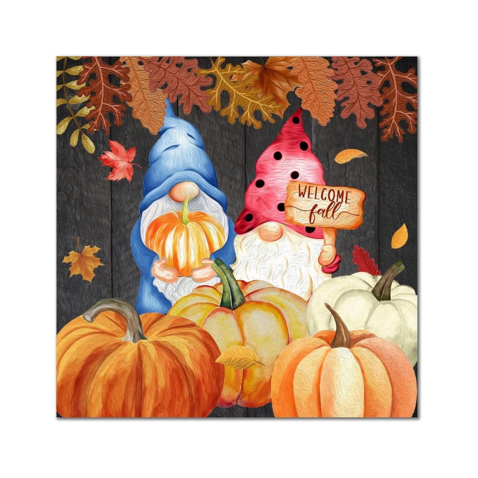 Cadeau de pendaison de crémaillère : plaque murale en bois nain d'automne