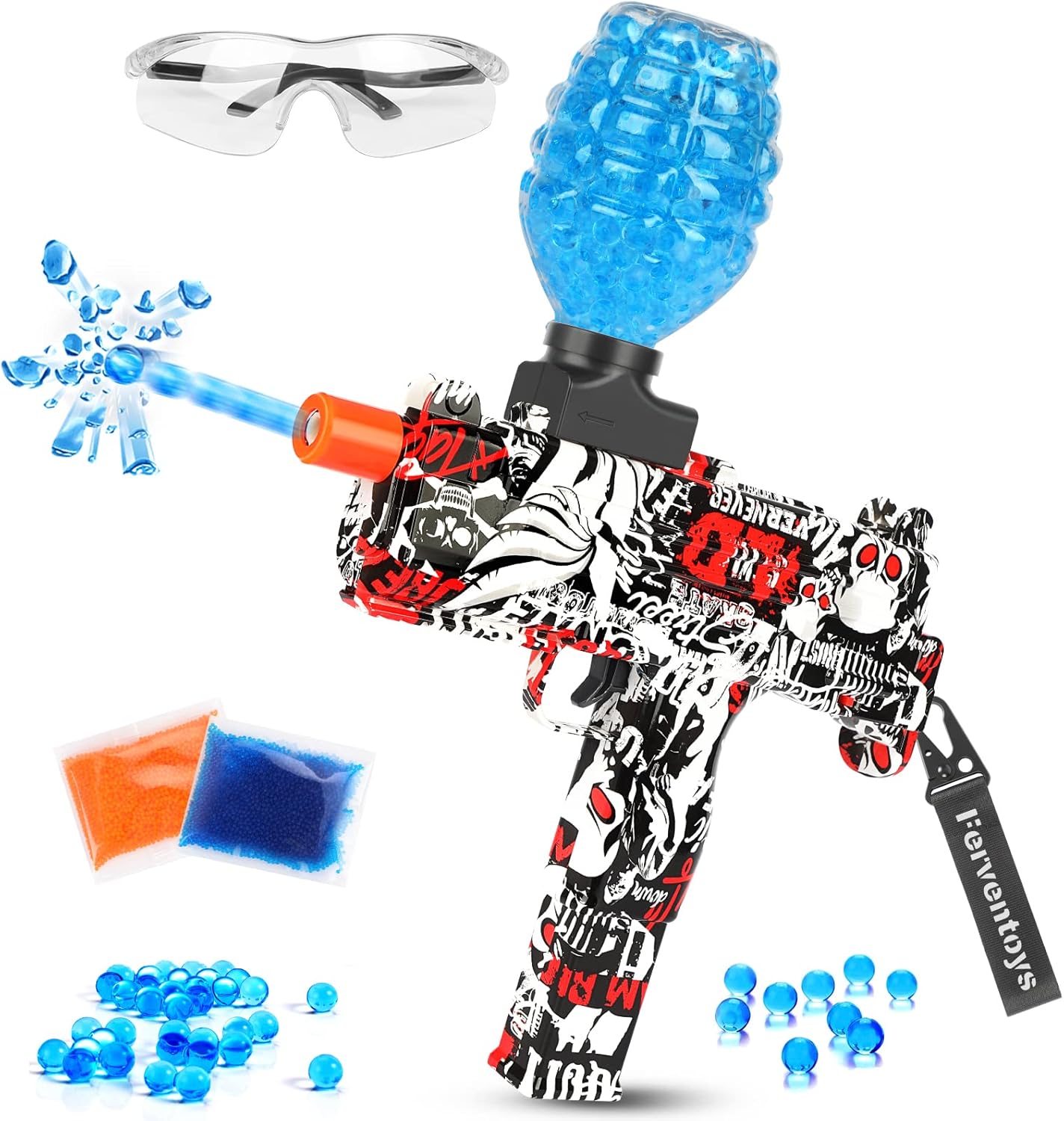 Koop ferventoys Automatische gelball blaster, nieuwste spetterpistool