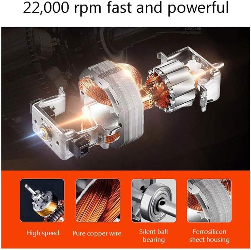 Food Processor, Household Electric Meat Grinder, Stainless Steel Meat Grinder, Meat, Vegetable, Fruit and Nut Mincer (37.5×20.5×18.5 Cm)