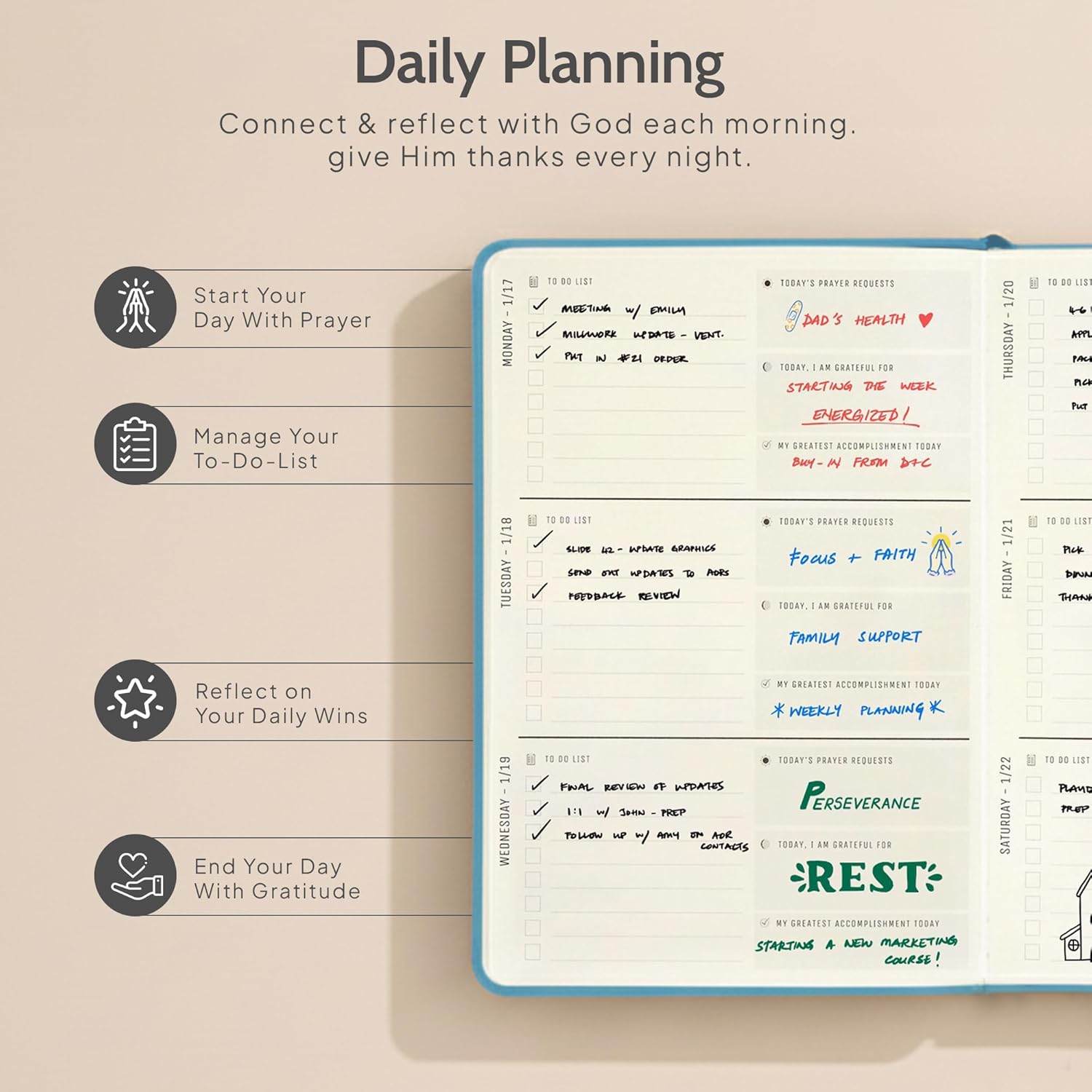 2026年 クリスチャンプランナー&amp;祈りの日記 | 神との関係を強化し、神の道をよりよくナビゲートしましょう | デイリープ