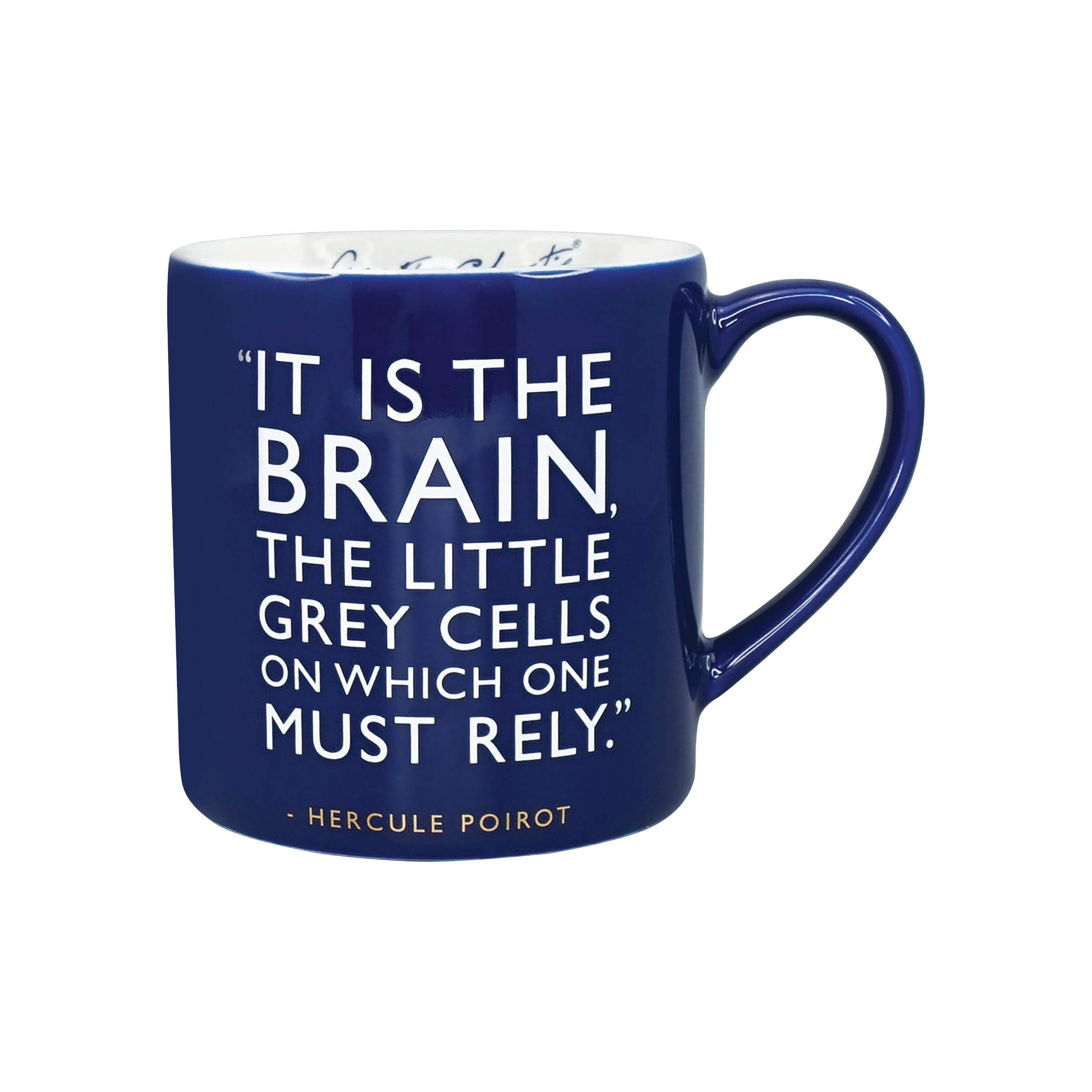 Half Moon Bay | Agatha Christie | Poirot | Little Grey Cells Mug | Official Merchandise | Everyday Mugs | Gifts for Booklovers
