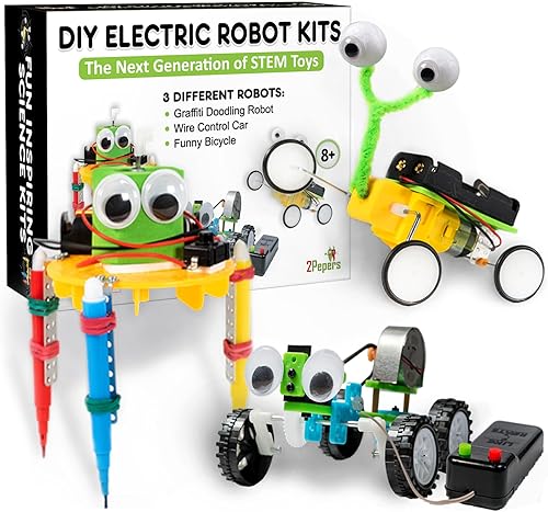 Miniatura 8 de 2Pepers Kits de ciencia robótica de motor eléctrico para niños (4 en 1), kits de experimentos científicos para niños, kit de robótica educativa de