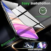 Vista 7 de 3 Pack Privacy Screen Protector for iPhone 11 6.1 Inch with 3 Pack Camera Lens Protector, Anti Spy Tempered Glass Film, Anti-Scratch, Touch