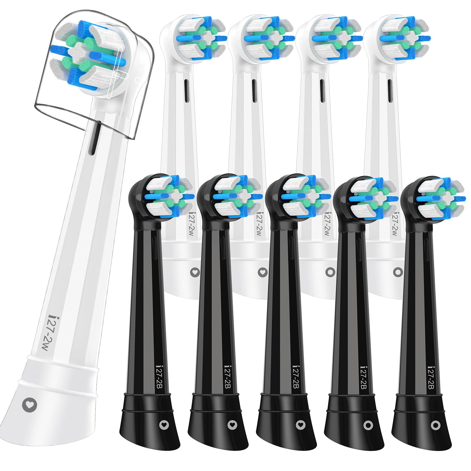 Photo 1 of 10 PCS iO Replacement Heads Compatible with Oral B iO,iO Series Electric Toothbrush Heads Compatible with Oral B iO 2/3/4/5/6/7/8/9/10,Medium Bristles for Effective Plaque Removal