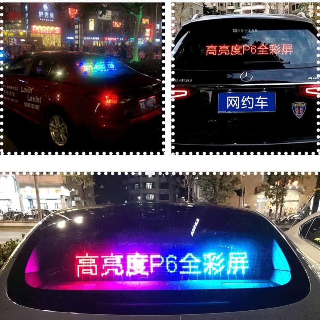Das programmierbare Lauftext-Schild mit LED-Autologo eignet Sich for Autos, Geschäfte, Schaufenster, Geschäfte und Unternehmen