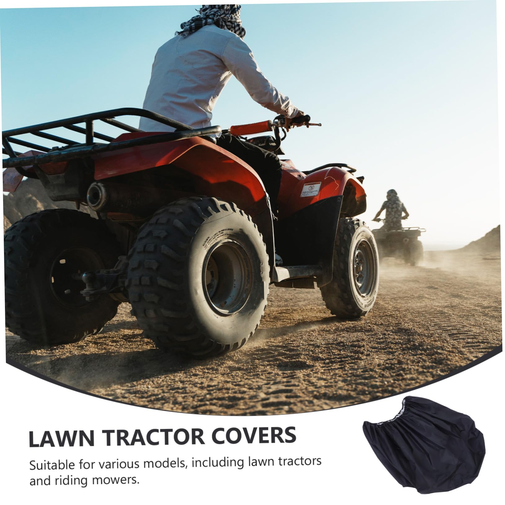 Toyvian Fundas Impermeables Para Cortacésped De Oxford Aplicables Para Atv Con Cordón Elástico Protección Exterior Para Jardín y Patio