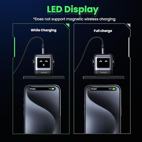 Miniatura 5 de UGREEN Nexode Robot GaN 30W Bundle con cargador de 3 puertos de 65 W