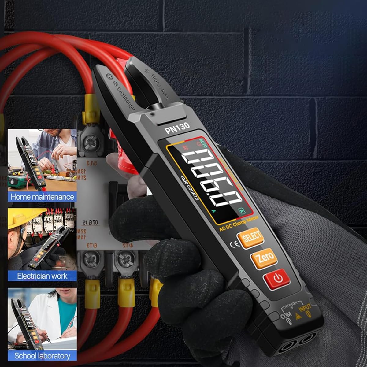 Serplex Digital Multimeter 4000 Counts Clamp Meter AC/DC USB Rechargeable — Amazon image 8