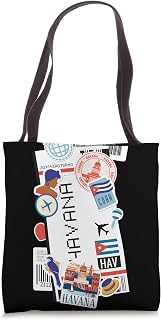 Airport and Airline Tags - Boarding Pass of Cuba, Havana Tote Bag