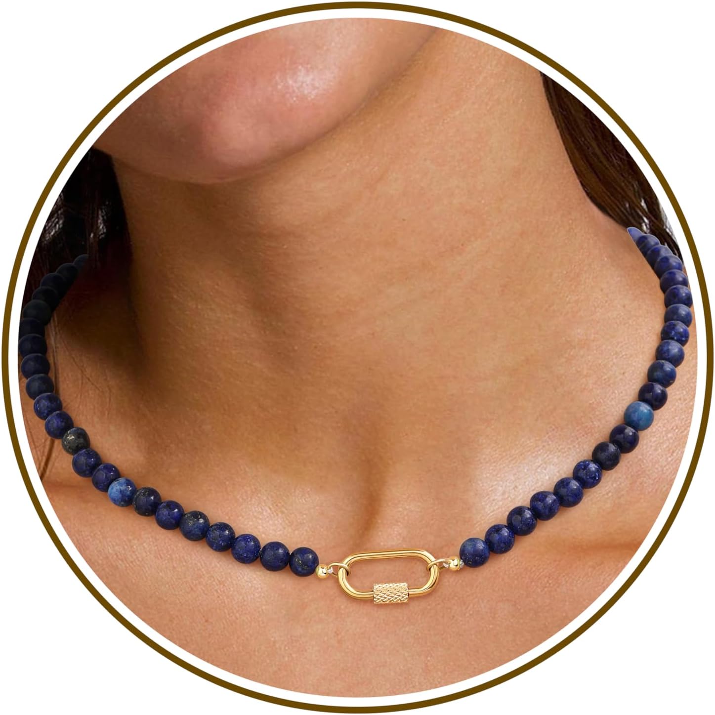 JSJOY Beaded Necklaces for Women Teen Gl Gifts Trendy Stuff Boho Colorful Necklaces for Women Christmas Gifts for Mom Crystal Choker Necklace Wife Birthday Gift Ideas