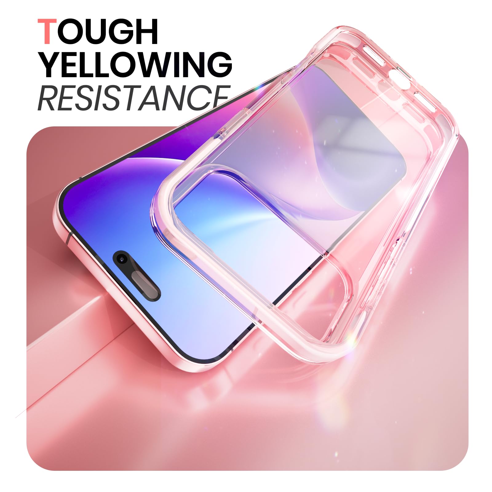 Amazon.co.jp: Myselect iPhone 17 Pro Max 用 ピンク ケース - クリア
