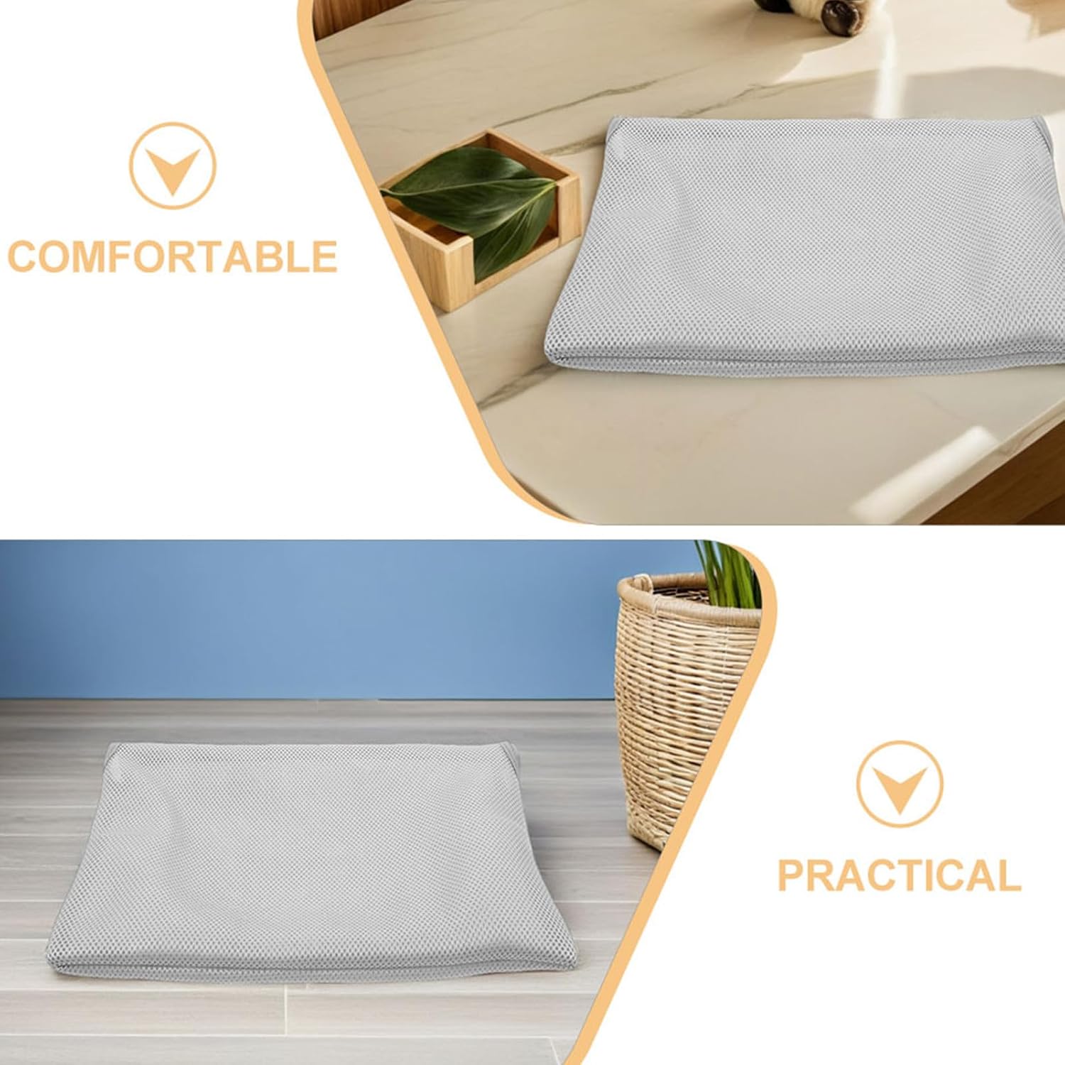 Hemoton Detachable Cat Window Hammock Cover 52x30cm Zippered Cloth | All-season Washable Replacement Sleeve, Indoor Perch Accessory for Kitten and Cat, Broad Compatibility Fit