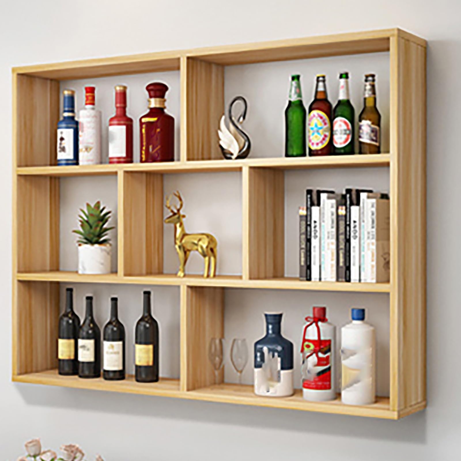 Portabottiglie Per Vino, Portabottiglie Da Parete, Portabottiglie A Parete, Mensole Sospese, Portabottiglie Per Vino, Portabottiglie In Legno, Portabottiglie Per Vino, Per Bar Di Casa, Soggiorno ( Col