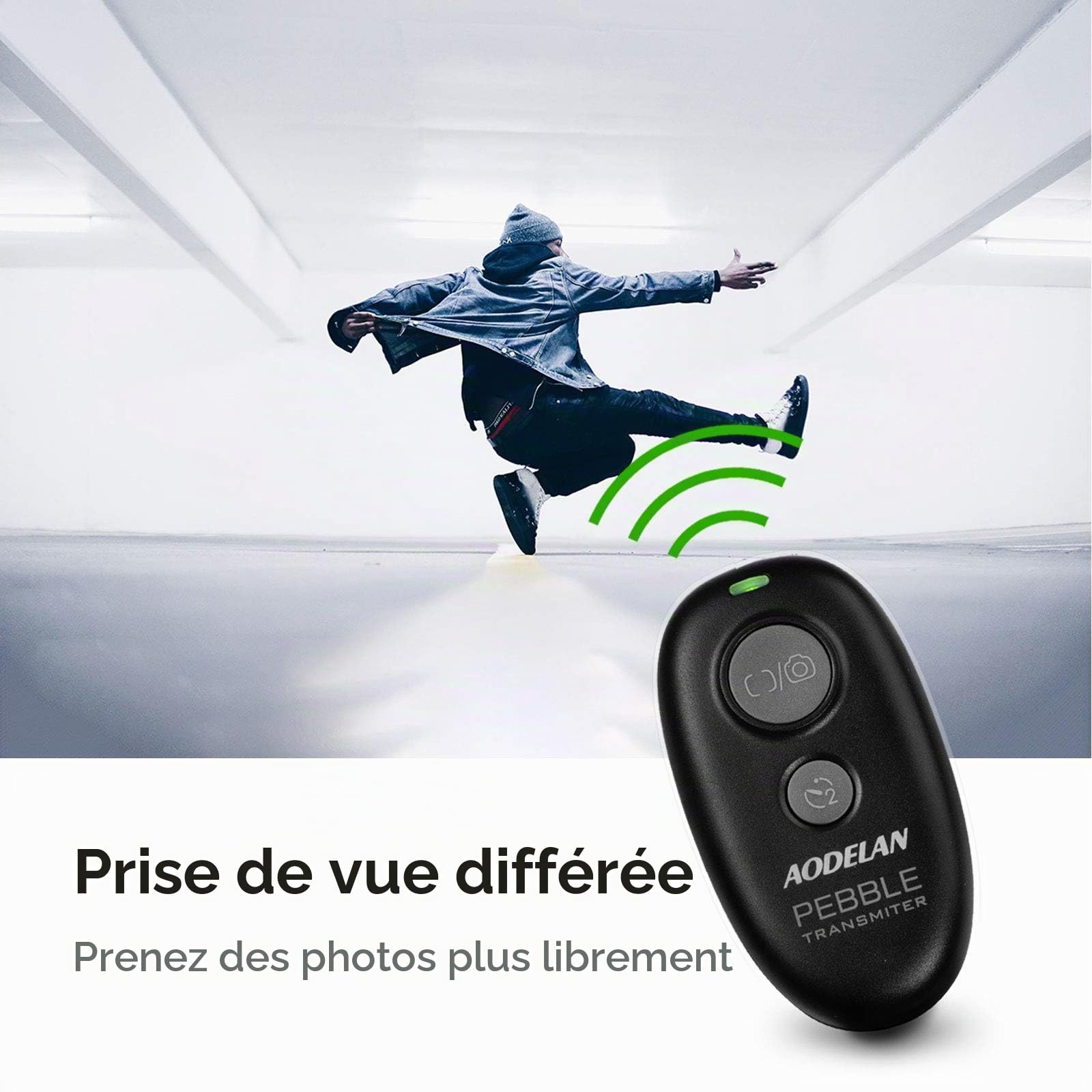 AODELAN Déclencheur sans fil pour appareil photo Sony Alpha a7 A7R A7RIII A77II A6000 A3000 A6300 A500 A200 A5100 A9 A560 A700 A850 HX300 RX100 V(A) RX100 VI. , Remplacer RM-LG. 1AM et RM-SPR1