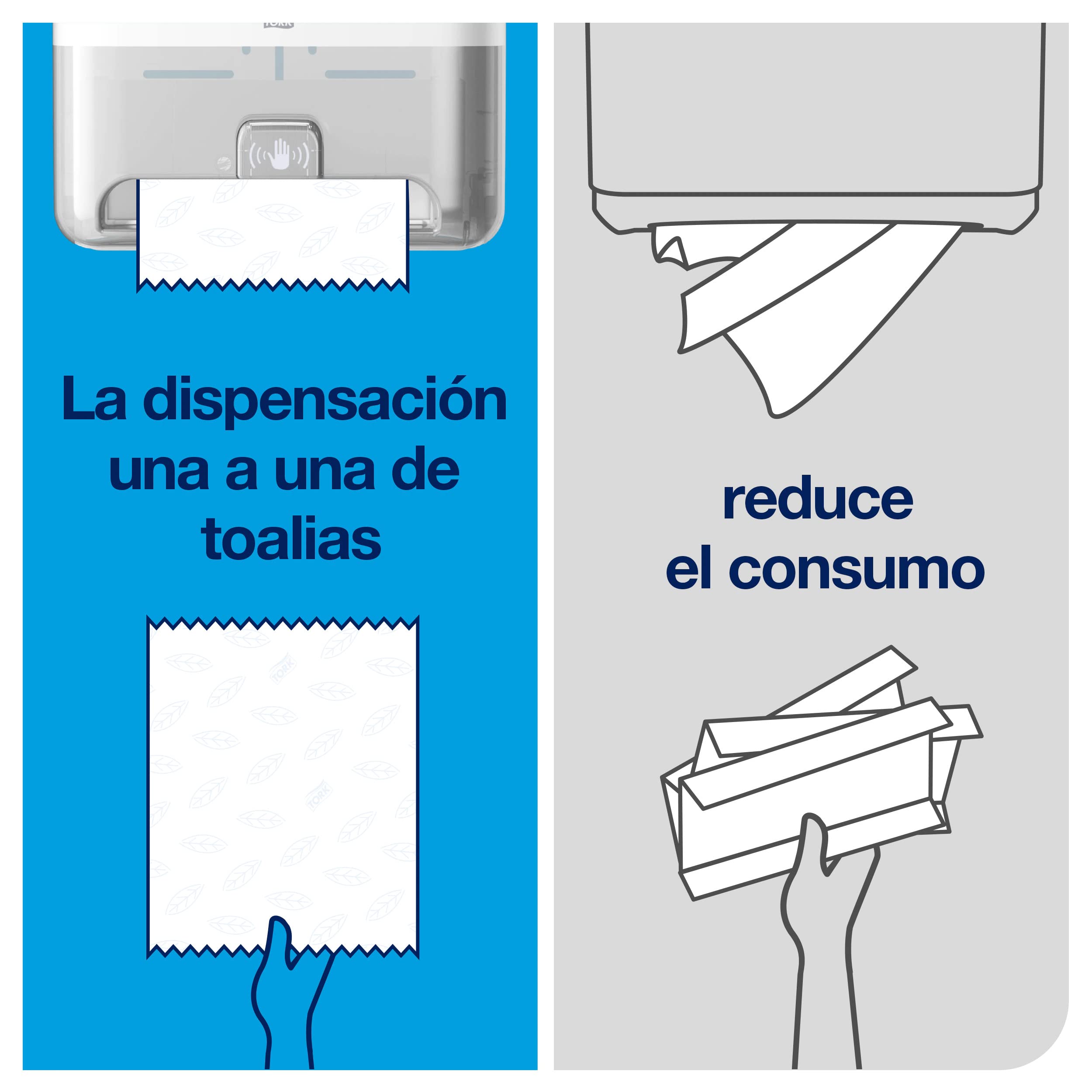 Tork Matic 460001 - Dispensador de rollos de toallas de mano con sensor de intuición, dispensación única, color acero