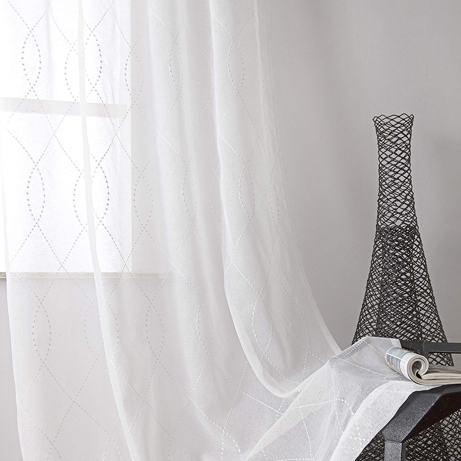 Pattern Sheer Curtains Curtains & Drapes
