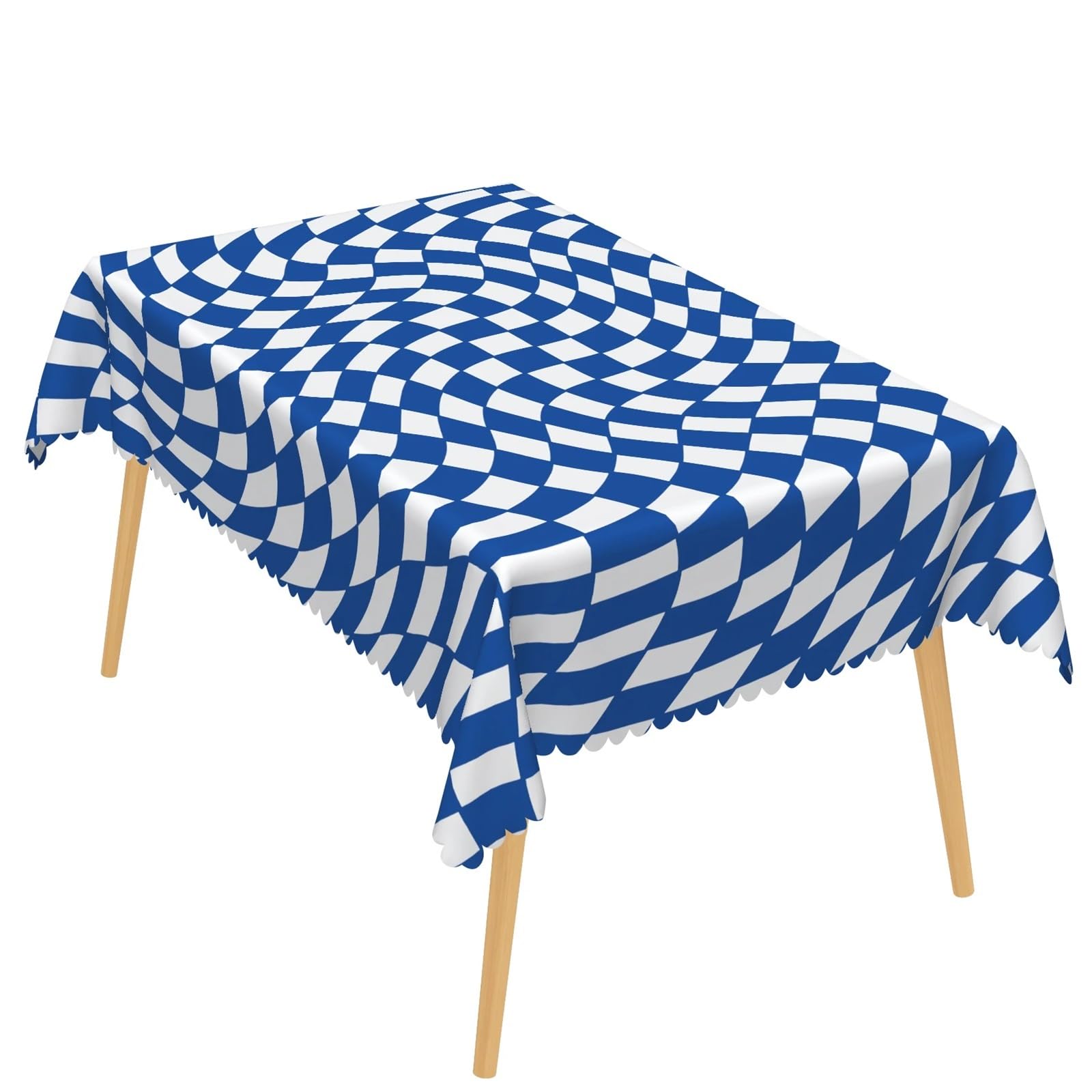 Tablecloth Checkered Tablecloth Oil Proof Rectangular Table Cover for Picnic Multiple Sizes(Color 5,240x170cm)