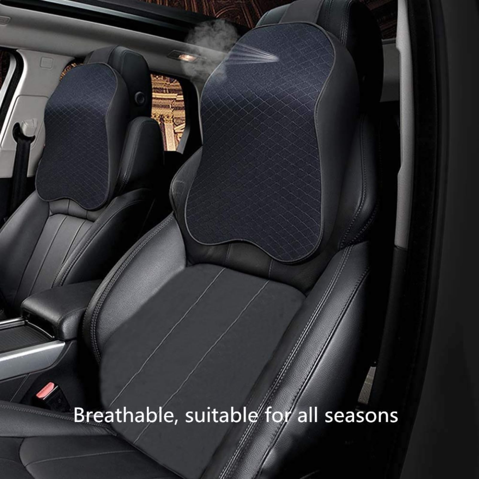 Auto Nackenkissen Für Cupra TERRAMAR Ab 2025 | Verstellbares Kopfstützen-Kissen Mit Memory-Schaum