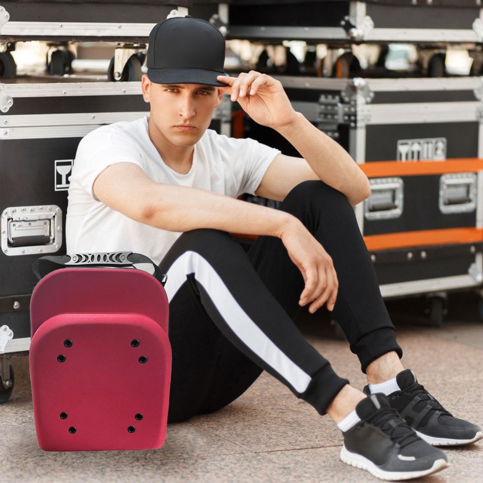 Estuche De Viaje Para Almacenamiento De Gorras,Organizador De Gorras De | Bolsa Estuche para gorra de béisbol con asa de transp