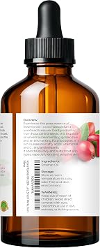 velona Rosehip Oil - 4 fl oz, Cold Pressed, Pure and Natural, with Dropper