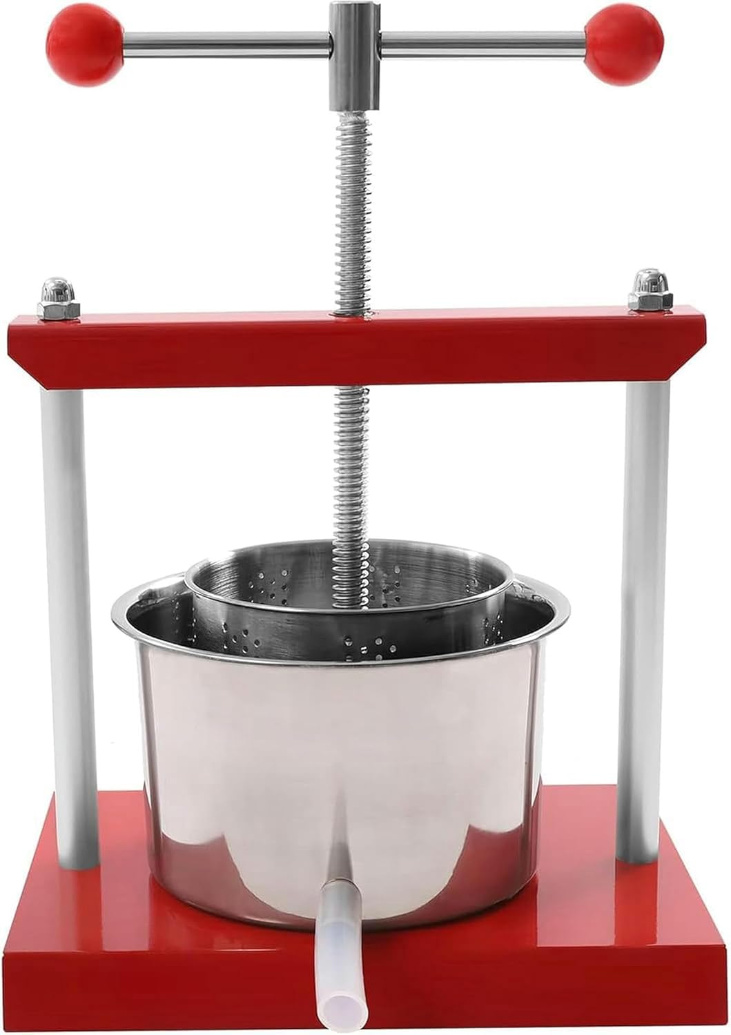 12 -Liter Fruit Wine Press, Grape Crusher, Hydraulic Cat Juice, Stainless Steel Fruits Press 304, Wine Cider, Vegetables, Fruit Crusher ~/