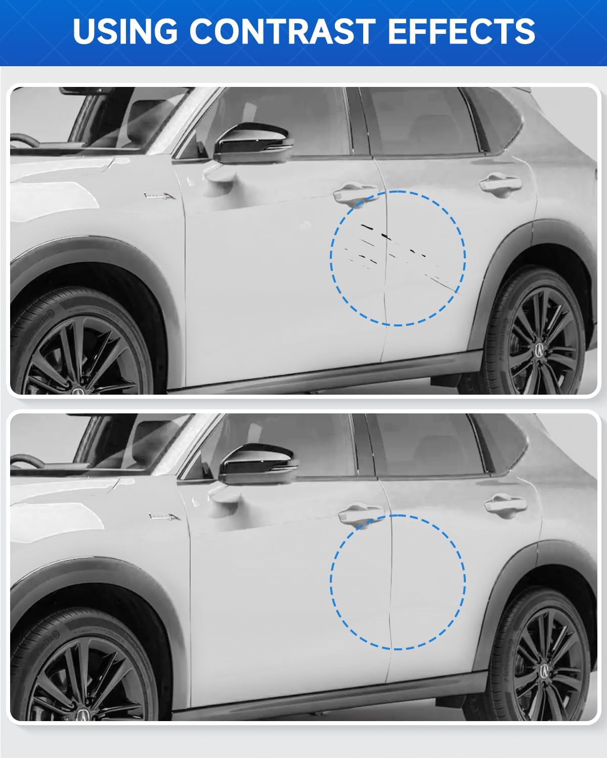 AZ Pristine White Touch Up Paint Compatible with Lincoln Exact Match Touch Up Paint Car Scratch Repair
