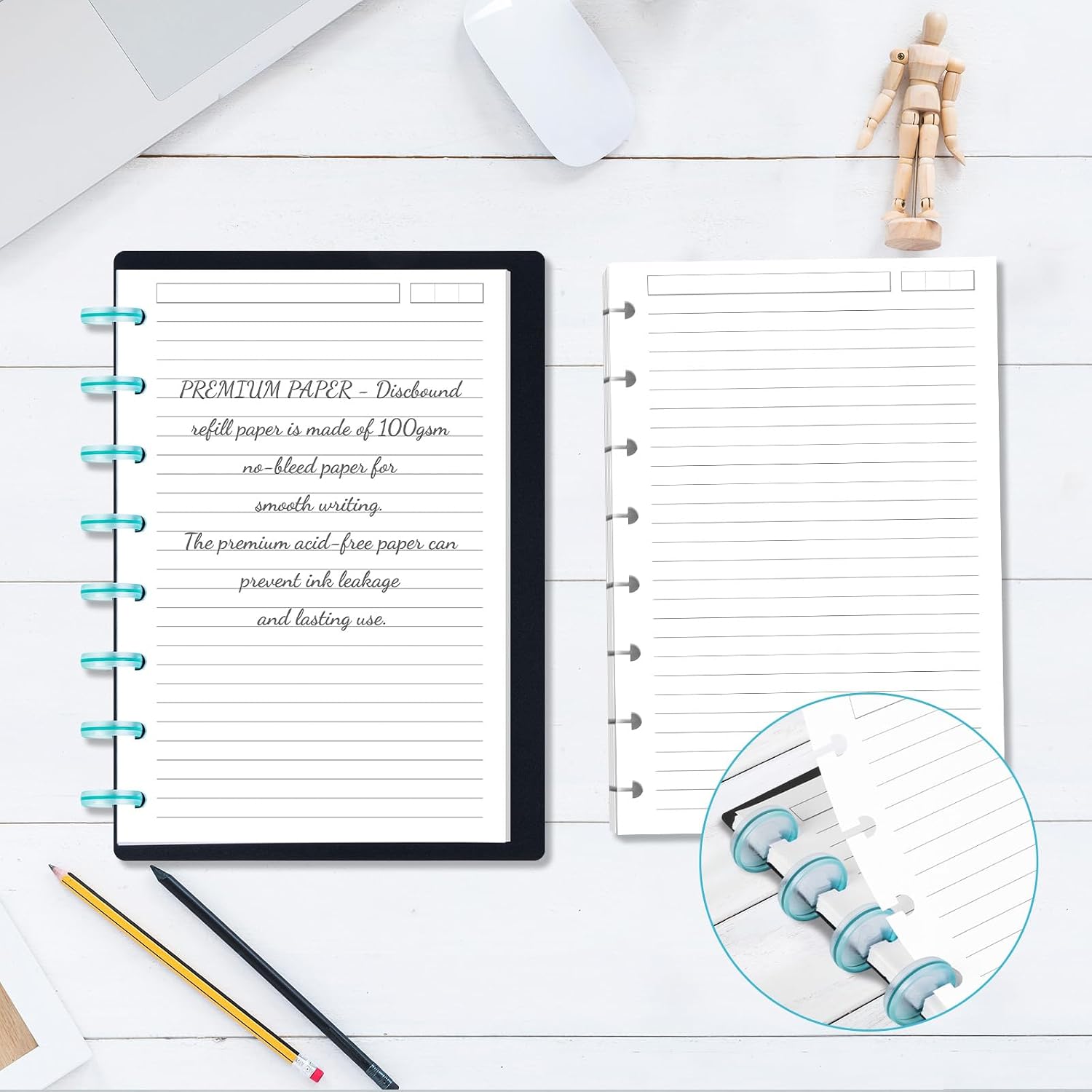 Discbound Refill Paper, Arc Notebook Refill paper, 240 Pages, Letter Size image 5