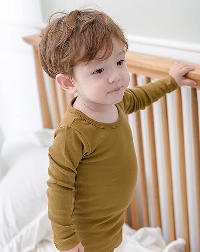 Miniatura 6 de AVAUMA - Pijama para niños y niñas de algodón básico para uso diario