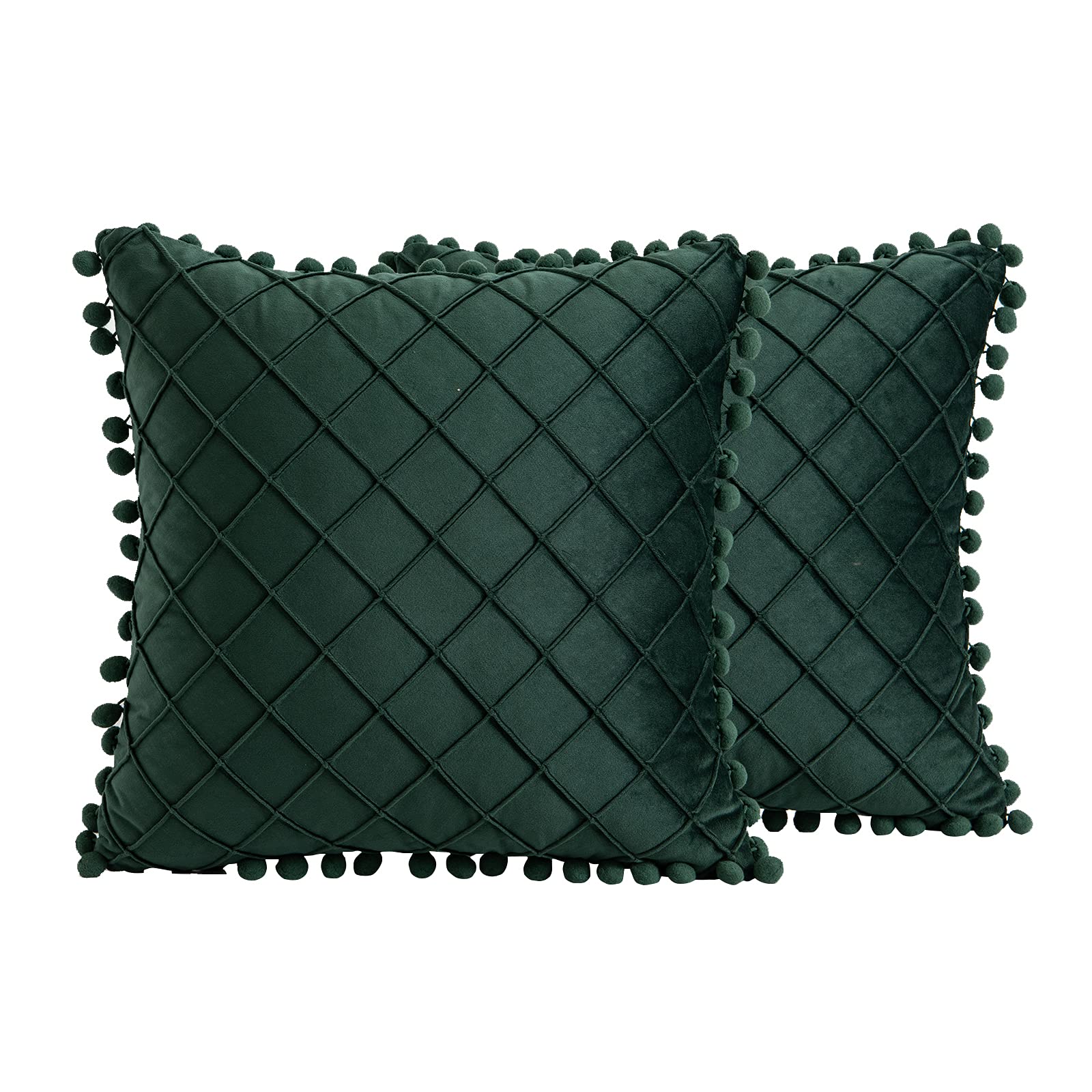 Oussum 18x18 Solid Square Cushion Cover, Soft Polydupion, Zipper Closure, Home Decor