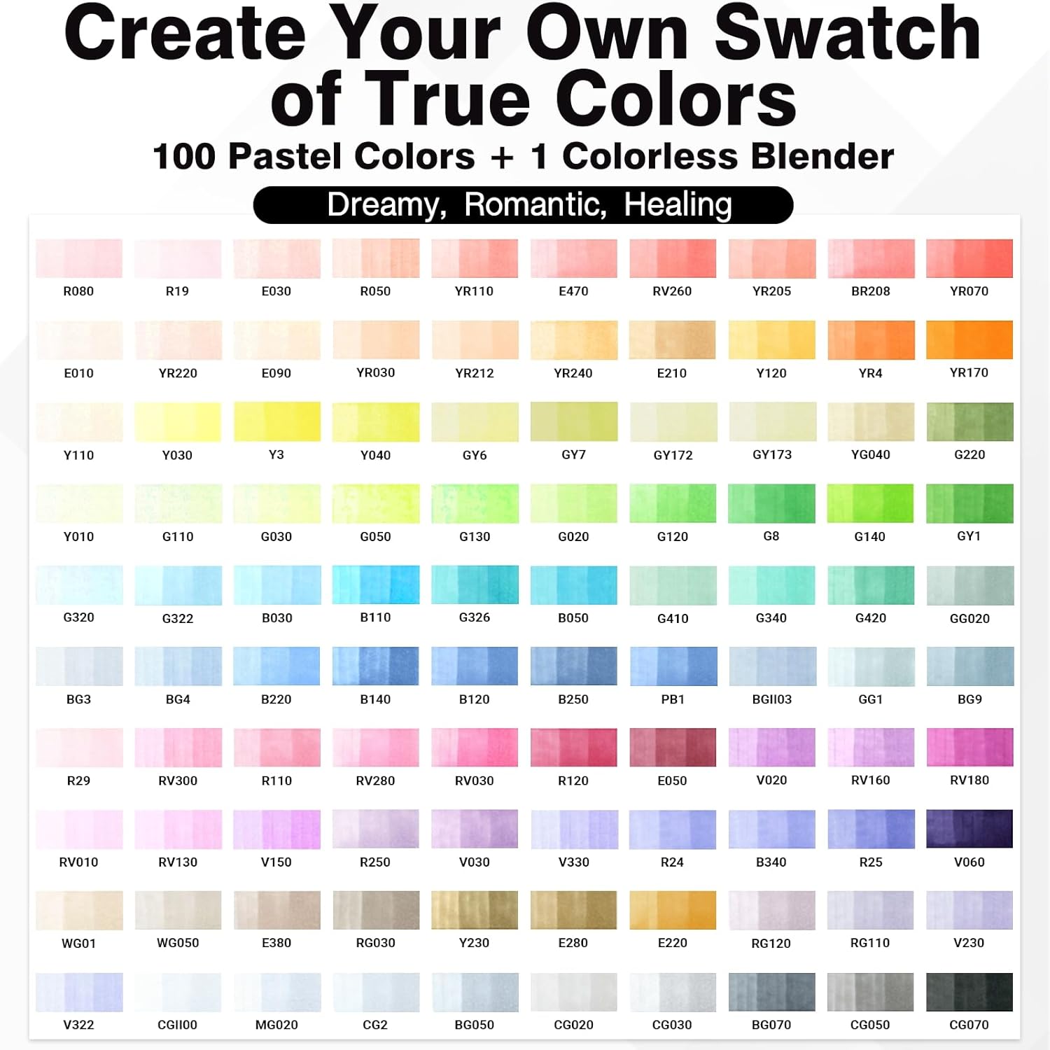 SFAIH Pastel Alcohol Markers Brush & Chisel -101 Colors Dual Tip Art Markers for Adult Coloring Illustration, Gift for Artist, Refillable, Colorless Blender, Adjustable Shoulder Strap & Leather Lining