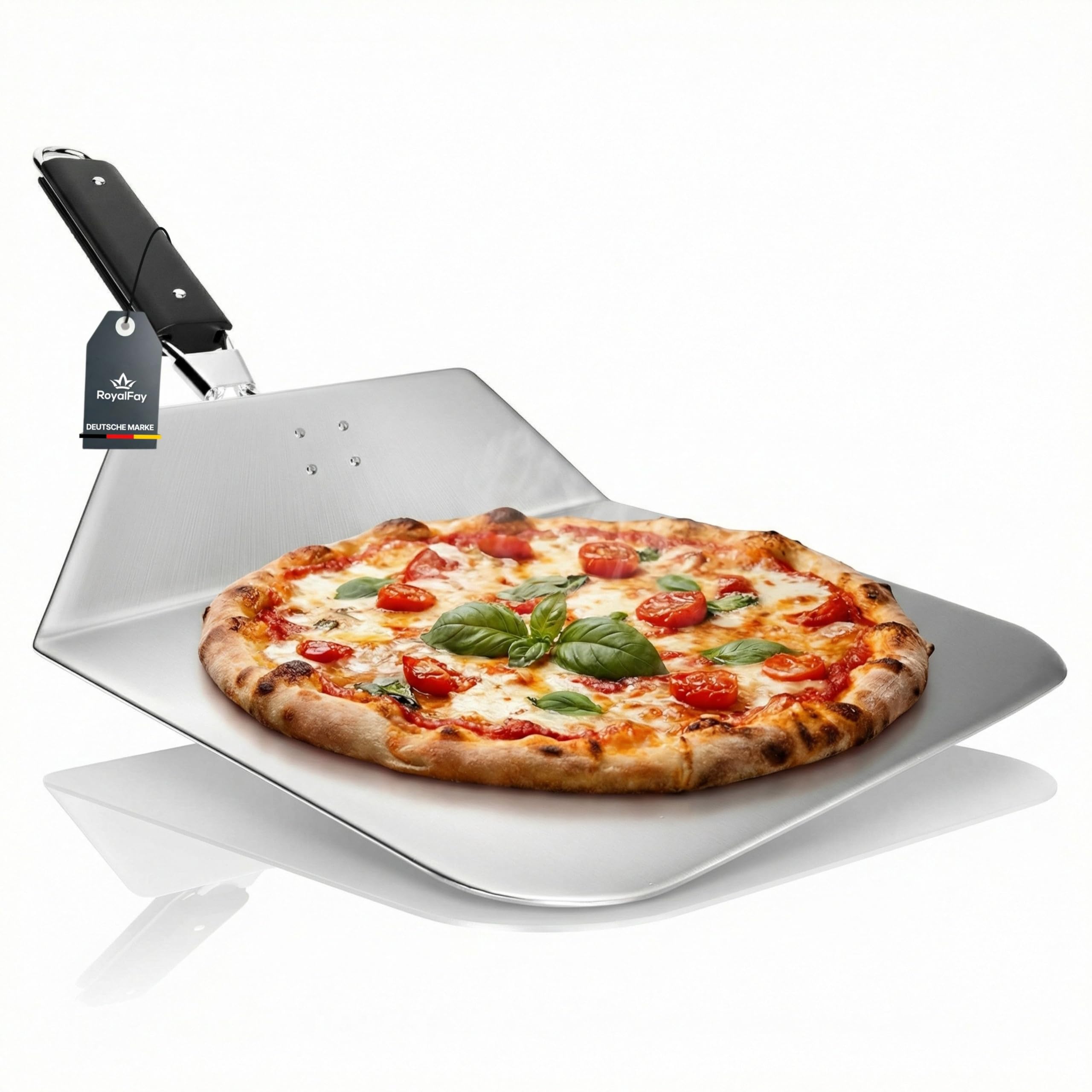 Pelle à pizza pour ne plus rater vos enfournements avec manche pliable