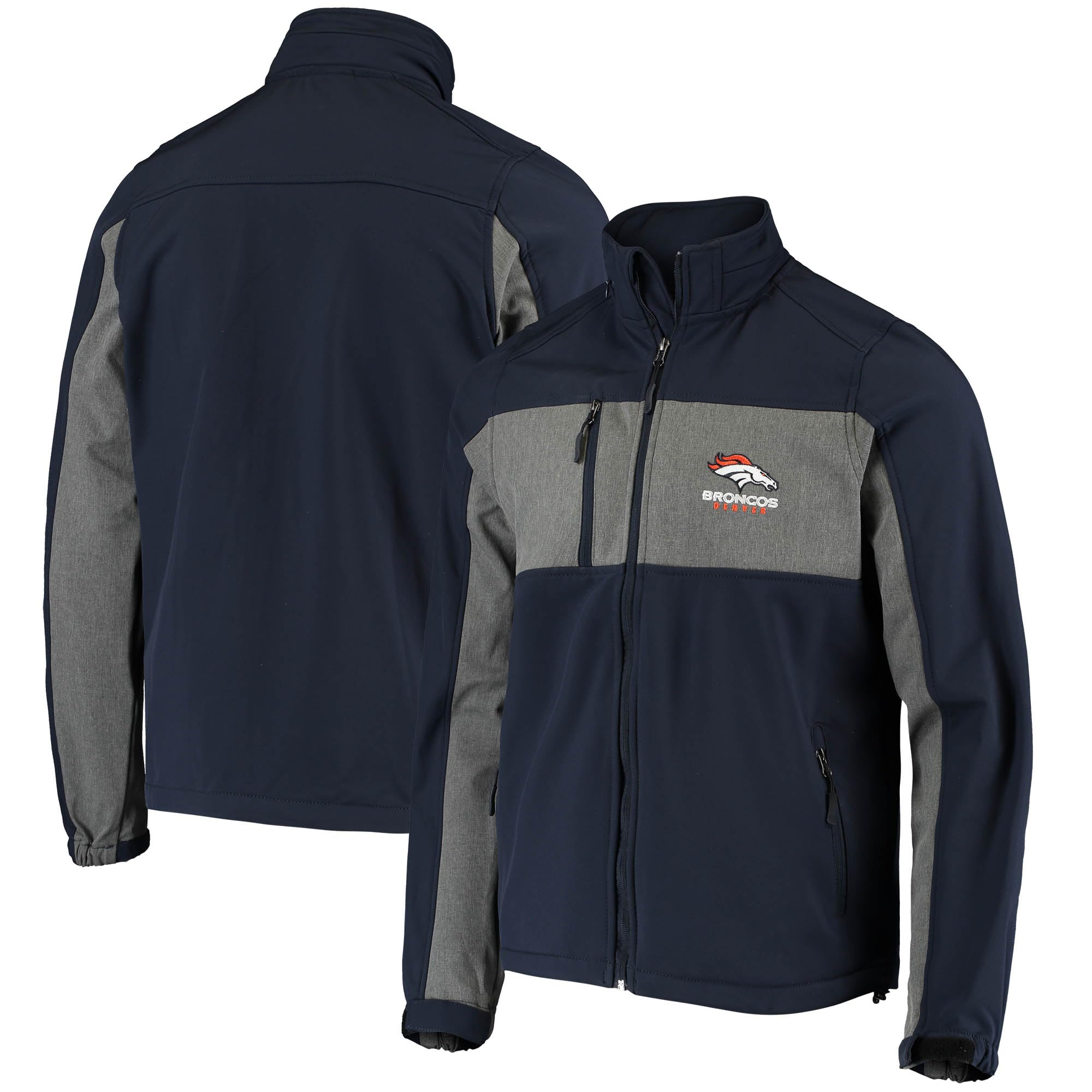 dunbrooke Men's Navy Tennessee Titans Zephyr Softshell Full-Zip Jacket