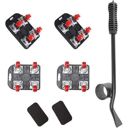 Amazon Co Jp Oneon 家具移動 ヘルパー セット 360度回転 台車 リフター 自在 キャスター らくらく ドーリー 重物 移動 便利グッズ ヘルパー 軽がるキャリー てこの活用 最大350kg タンク戦車版 Diy 工具 ガーデン