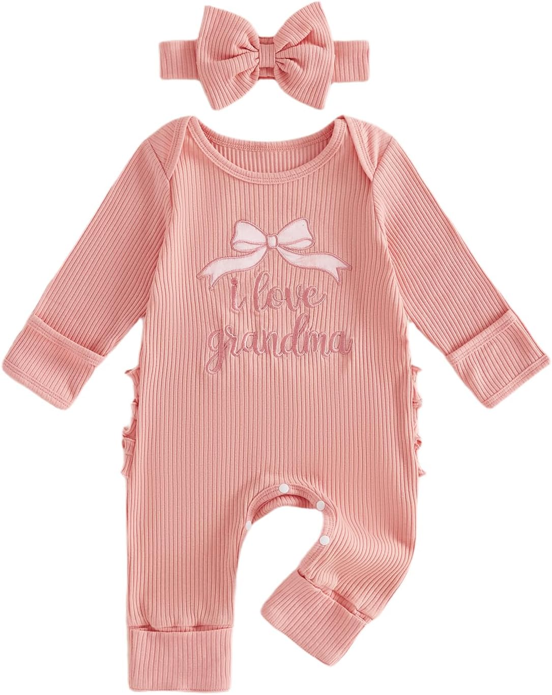 Daddys Girls Baby Clothes Newborn Coming Home Romper Knit Jumpsuit