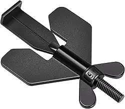 Youtek - Fechadura Trava Porta Portátil De Segurança Para Portas De Hotel Motel Em Aço (Preto)