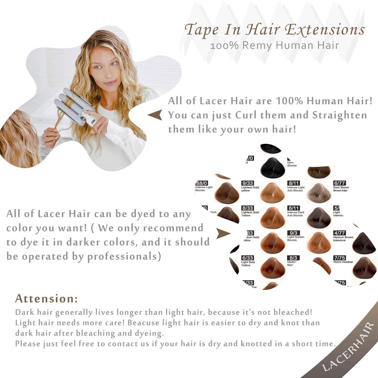 Lacer Hair Human Hair Tape in Extensions Darkest Brown #2 Remy Tape in Hair Extensions Invisible Balayage Tape in Natural Human Hair Chestnut Brown #6 12inch 30g 20pcs