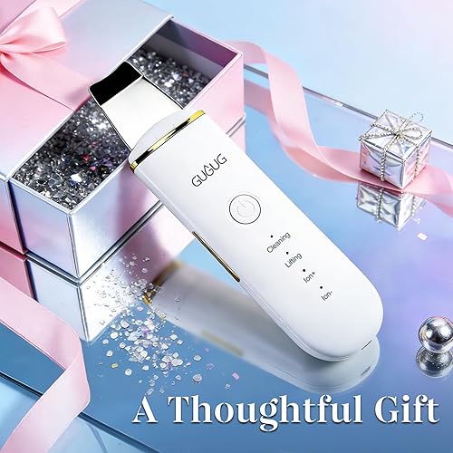 Miniatura 9 de GUGUG - Espátula para exfoliar la piel, espátula facial, limpiador de poros, herramientas removedoras de puntos negros con 4 modos para limpieza