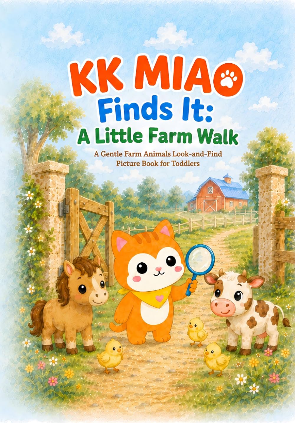 KK MIAO Finds It: A Little Farm Walk: A Gentle Farm Animals Look-and-Find Picture Book for Toddlers (KK MIAO Books)