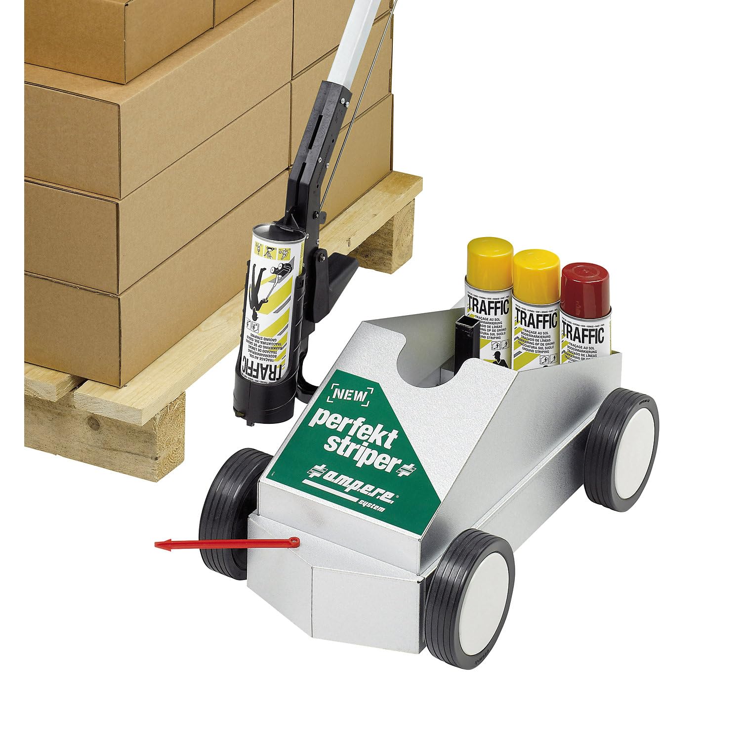 Ampere | Bodenmarkierwagen New Perfekt Striper® | Strichbreite 30-100 mm | inkl Zubehör