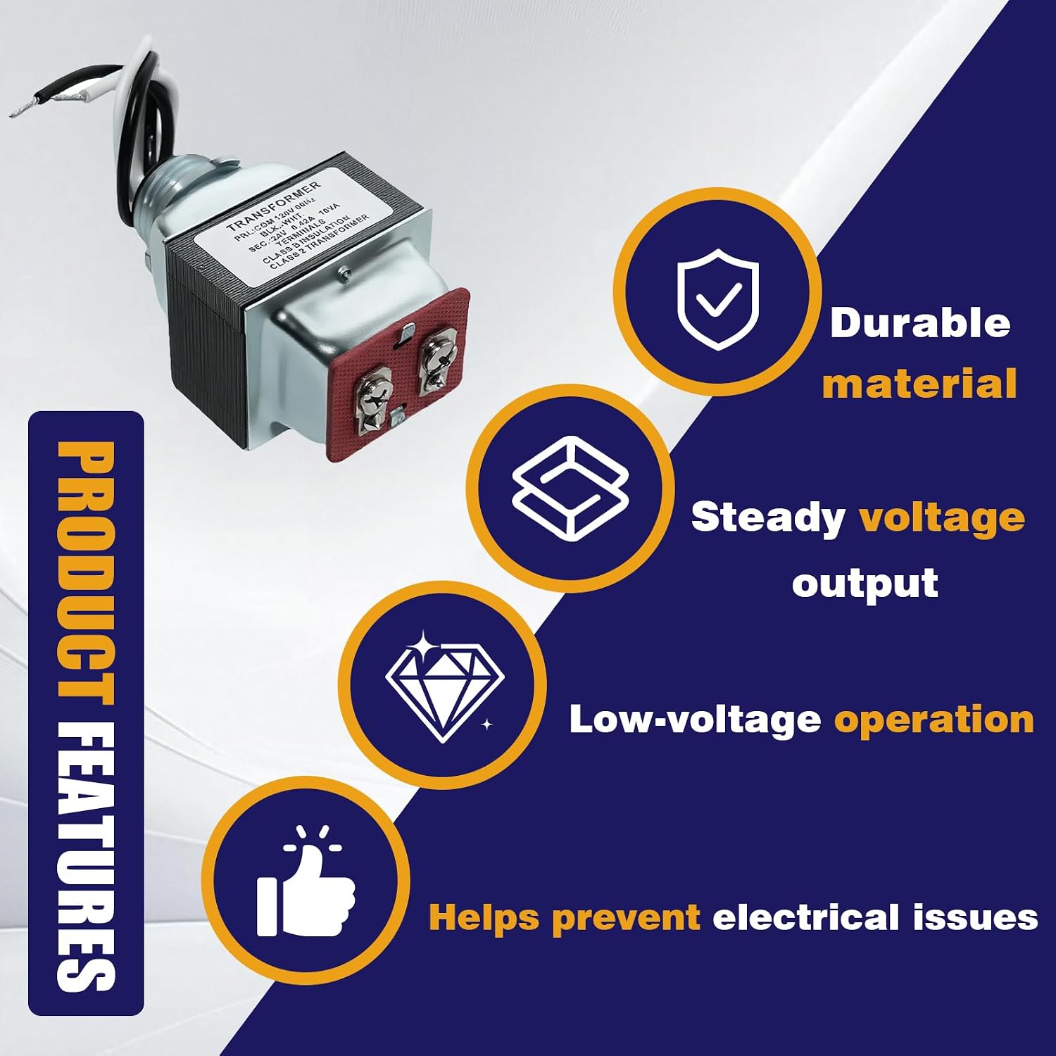 4010 Humidifier Transformer Compatible with Aprilaire 400, 550, 550A, 558, 560, 560A, 568, 600 Humidifiers, 110V to 24V 10VA GP-LT240V420T Replacement Humidifier Controller Transformer