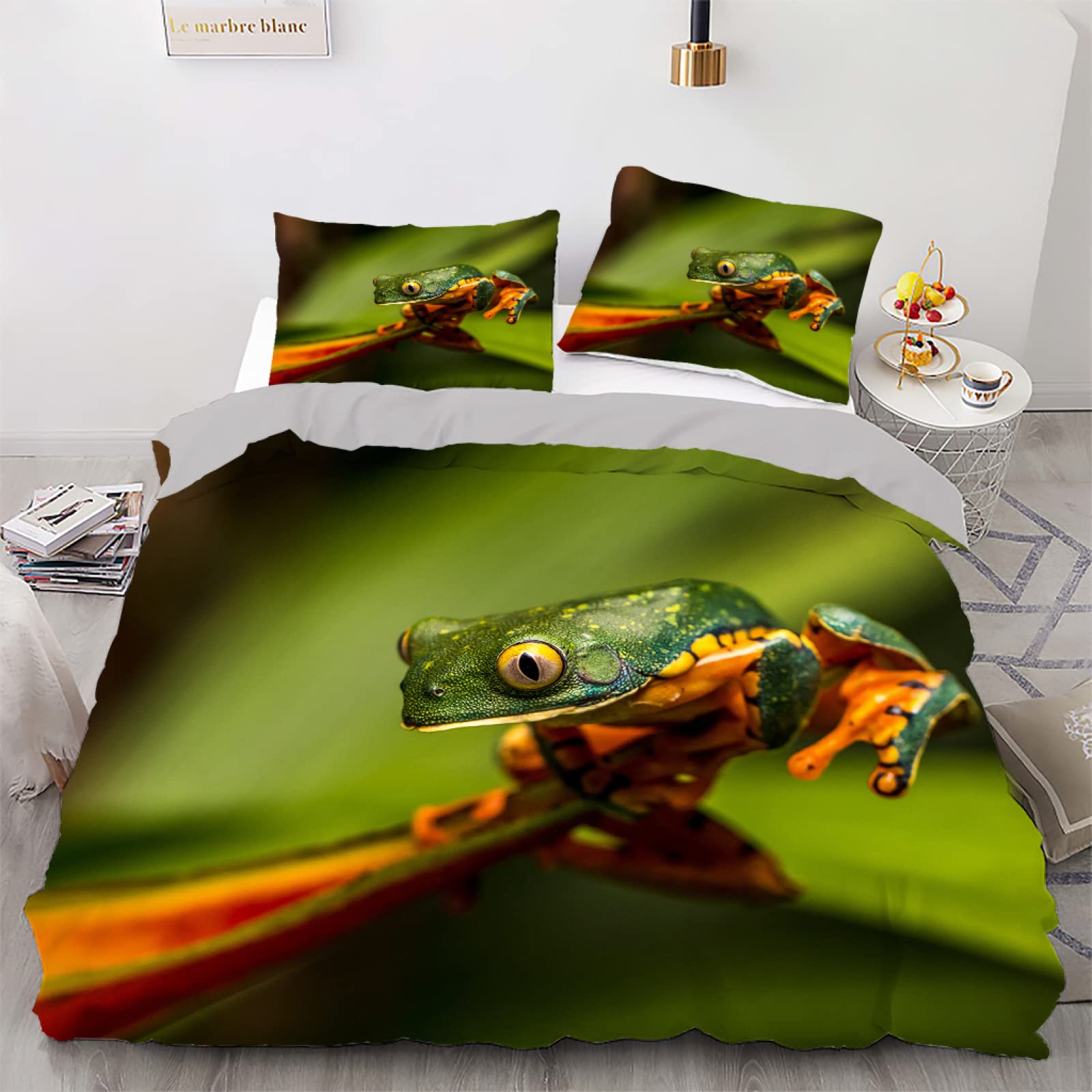 Housse de couette 140x200 grenouille pour transformer la chambre des enfants et ados