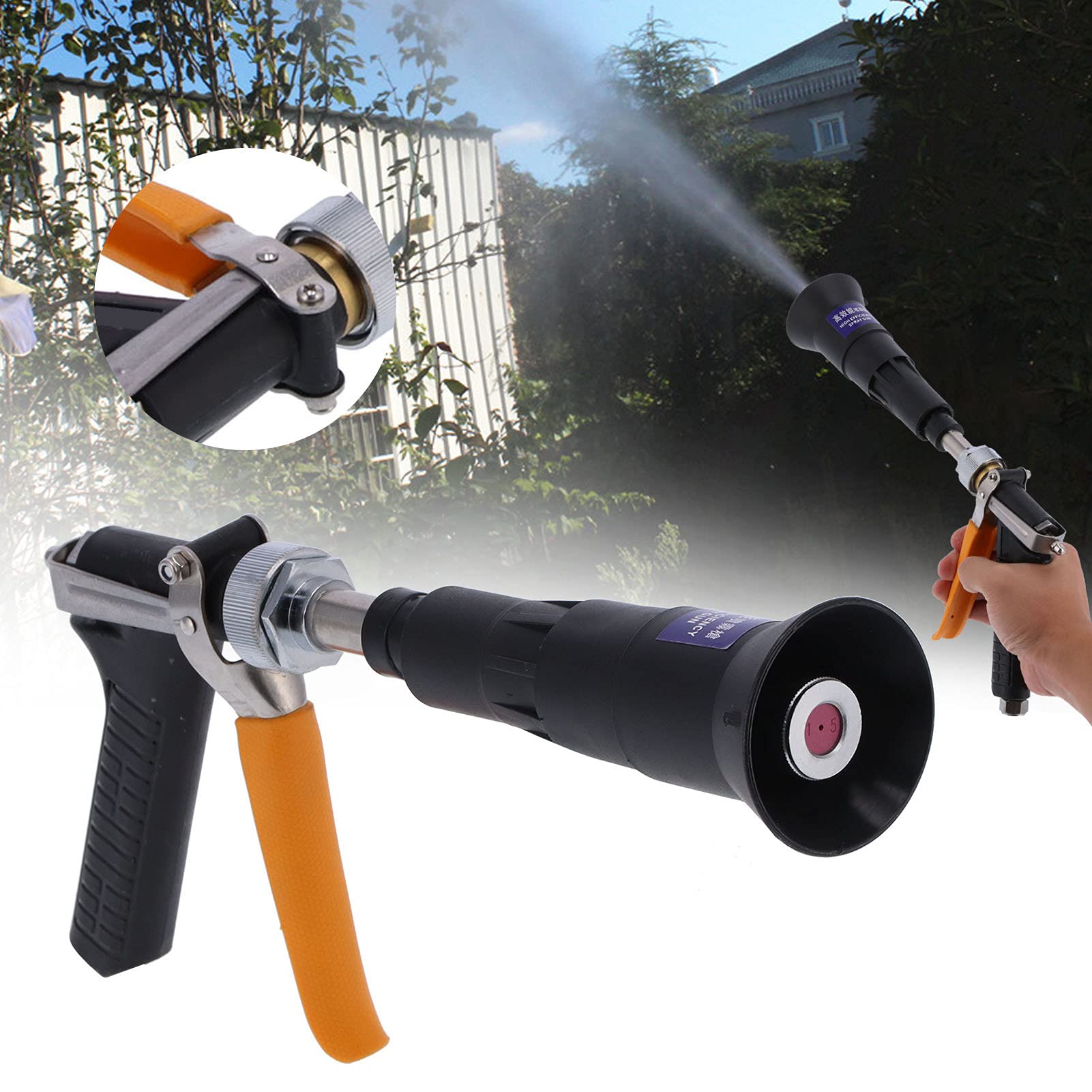 URRNDD Pistolas de pulverización agrícolas Cabezal de pulverización de árboles frutales Atomización de cerámica Pulverizador Uniforme G 1/4 Rosca Hembra
