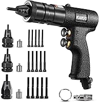 Vista 9 de Pistola Neumática para Tuercas Remachables 8-32,10-24,1/4-20 con Mandriles de Repuesto, Pistola de Remachadora de Tuerca de Grado Industrial 1500