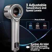 BootyBay 1500W Ionos Hajszárító Mágneses Fúvókával, Kefe Nélküli Motor, Csendes 3
